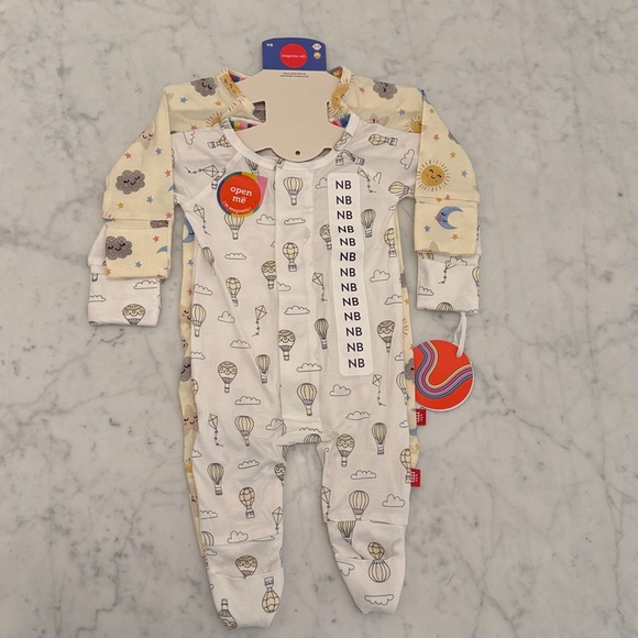 Magnetic Me Other - Magnetic Me Convertible Coveralls x2 Hot Air balloon & sun NB